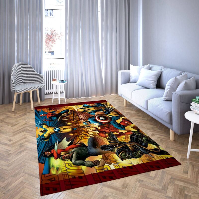 Marvel Avengers Alle Helden Teppich 34