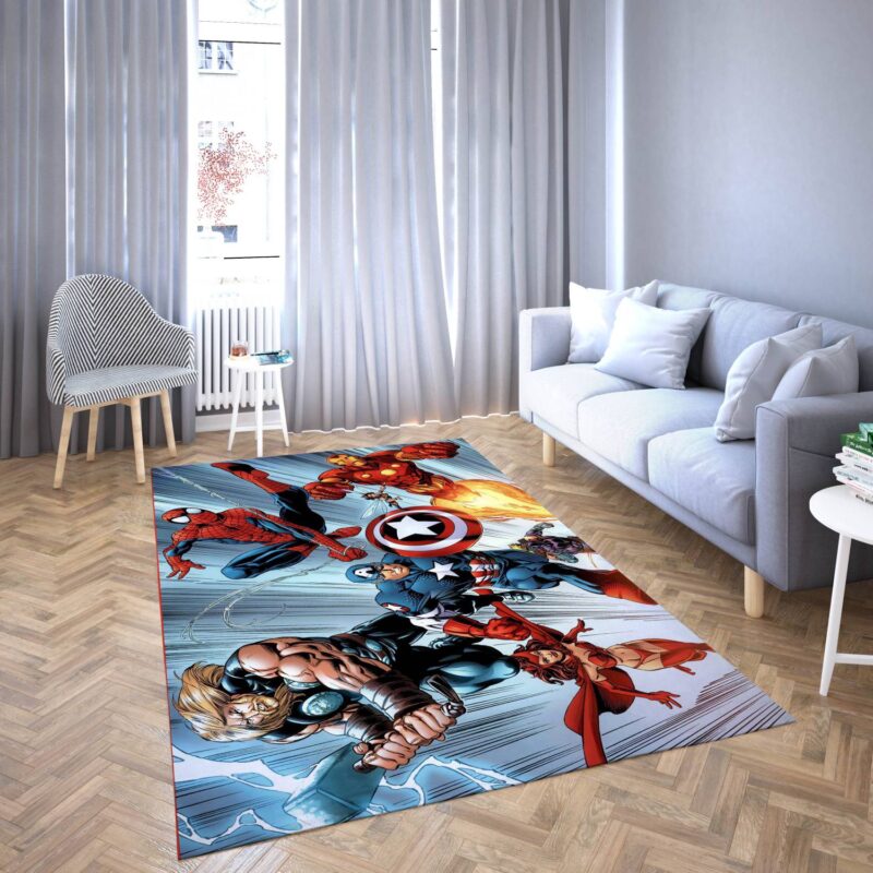 Marvel Avengers Alle Helden Teppich 49