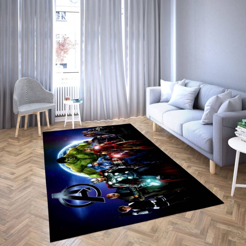 Marvel Avengers Alle Helden Teppich 52