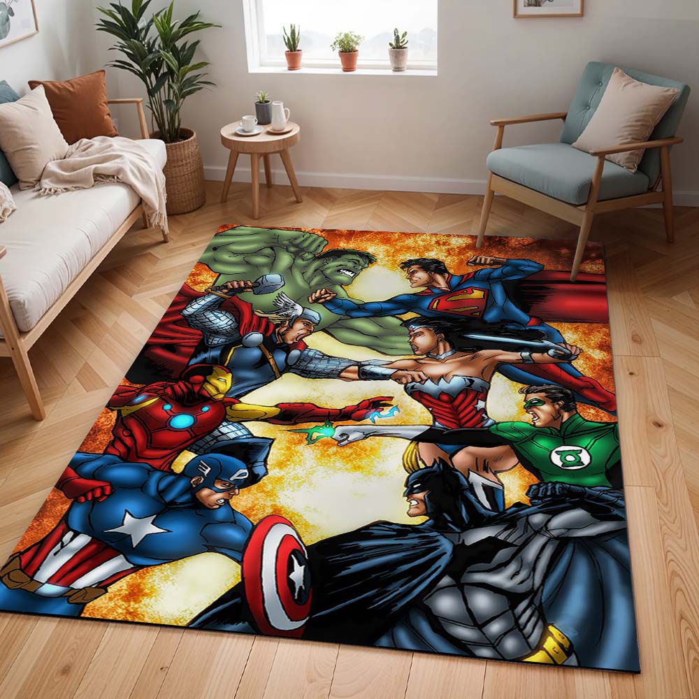 Marvel und DC Comics Teppich