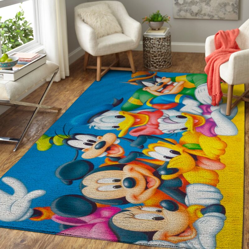 Mickey Minnie Donald Goofy Und Pluto Disney Teppich