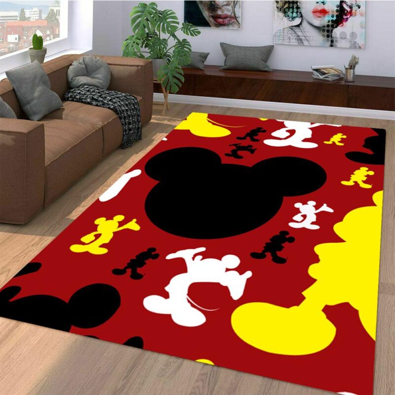Mickey Mouse Silhouette Teppich