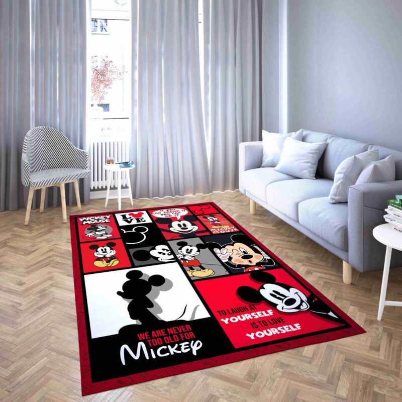 Mickey Mouse Und Lustige Bilder Teppich
