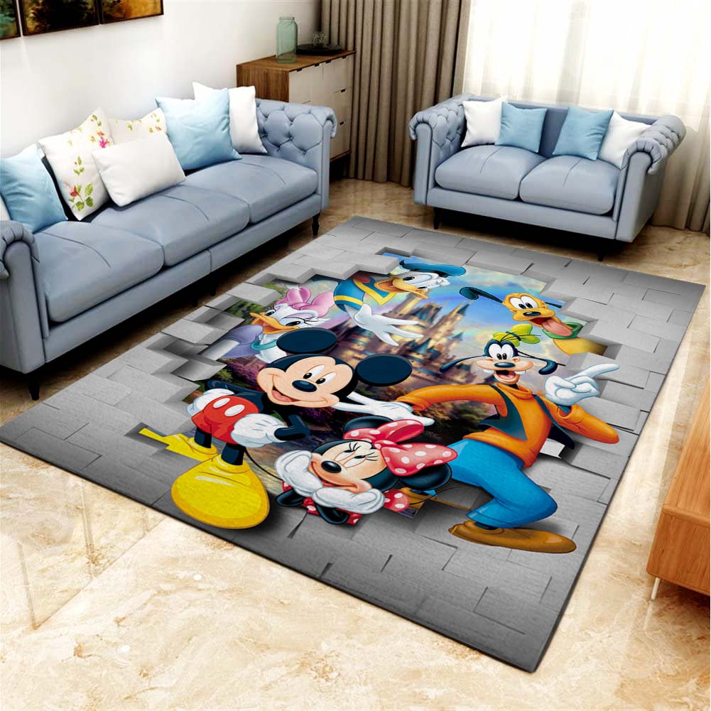 Mickey Mouse und Disney Freunde Teppich Wohnzimmer Küchenteppich Teppichboden