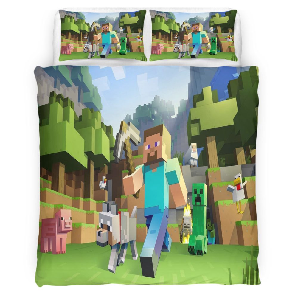 Minecraft 103 Bettwäsche Bettbezug Kissenbezug