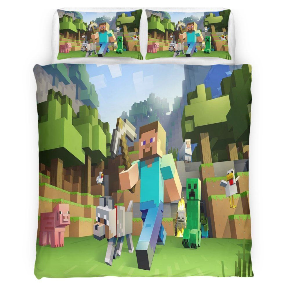 Minecraft 107 Bettwäsche Bettbezug Kissenbezug