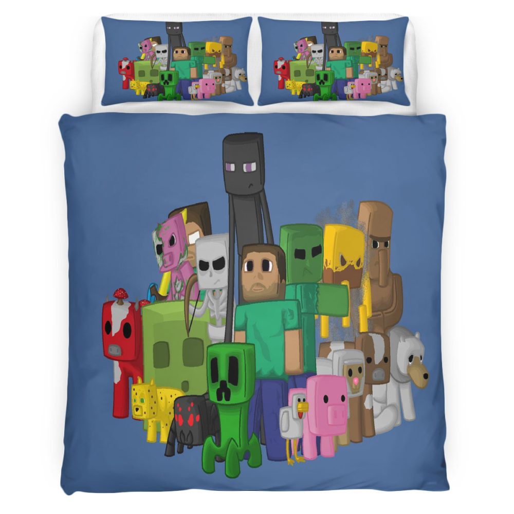 Minecraft 111 Bettwäsche Bettbezug Kissenbezug