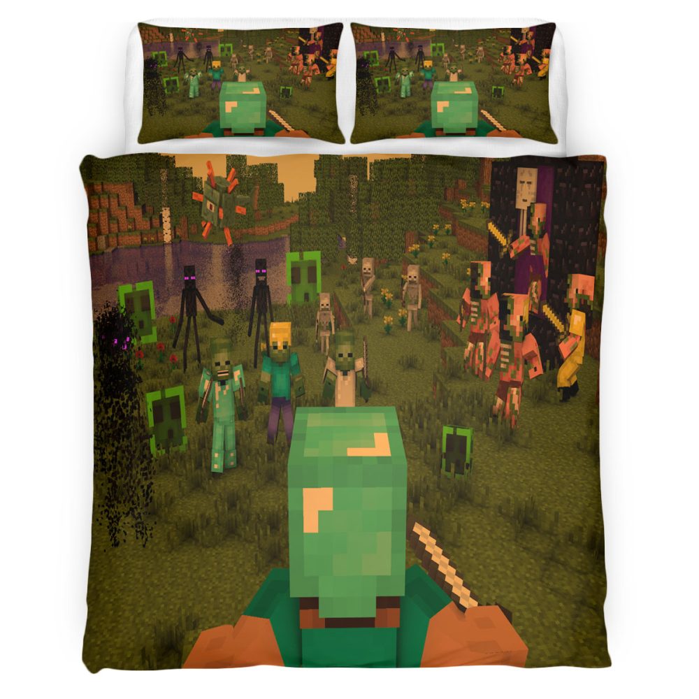 Minecraft 117 Bettwäsche Bettbezug Kissenbezug