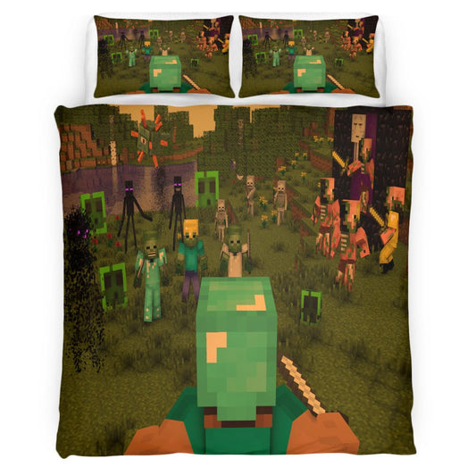 Minecraft 117 Bettwäsche Bettbezug Kissenbezug