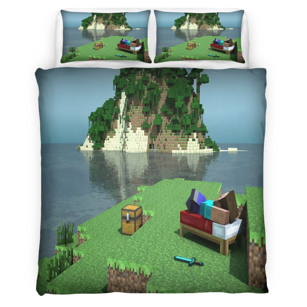 Minecraft 123 Bettwäsche Bettbezug Kissenbezug