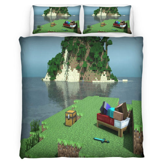 Minecraft 123 Bettwäsche Bettbezug Kissenbezug