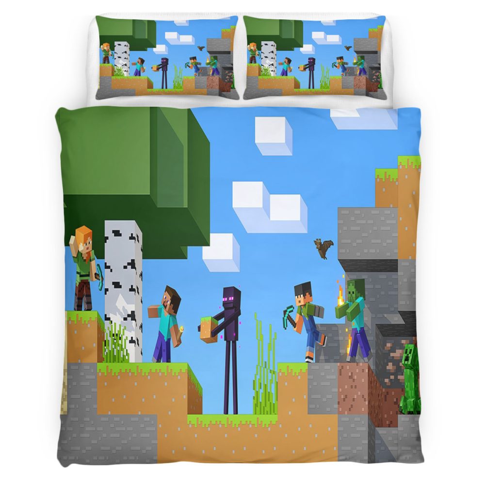 Minecraft 124 Bettwäsche Bettbezug Kissenbezug