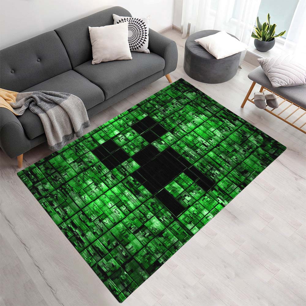Minecraft Creeper Gesicht 2 Teppich