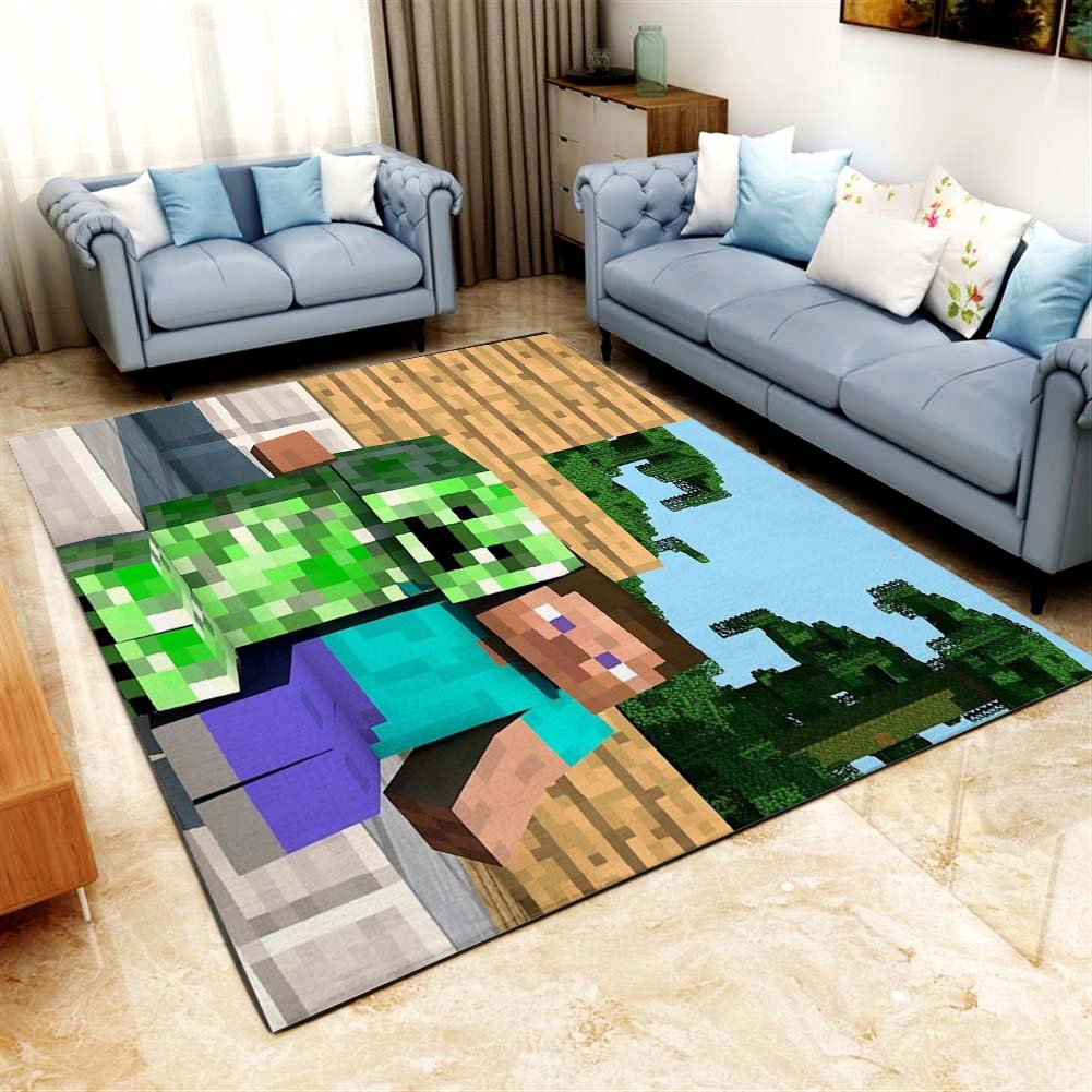 Minecraft Steve Creeper Teppiche Teppich Wohnzimmer Küchenteppich Teppichboden