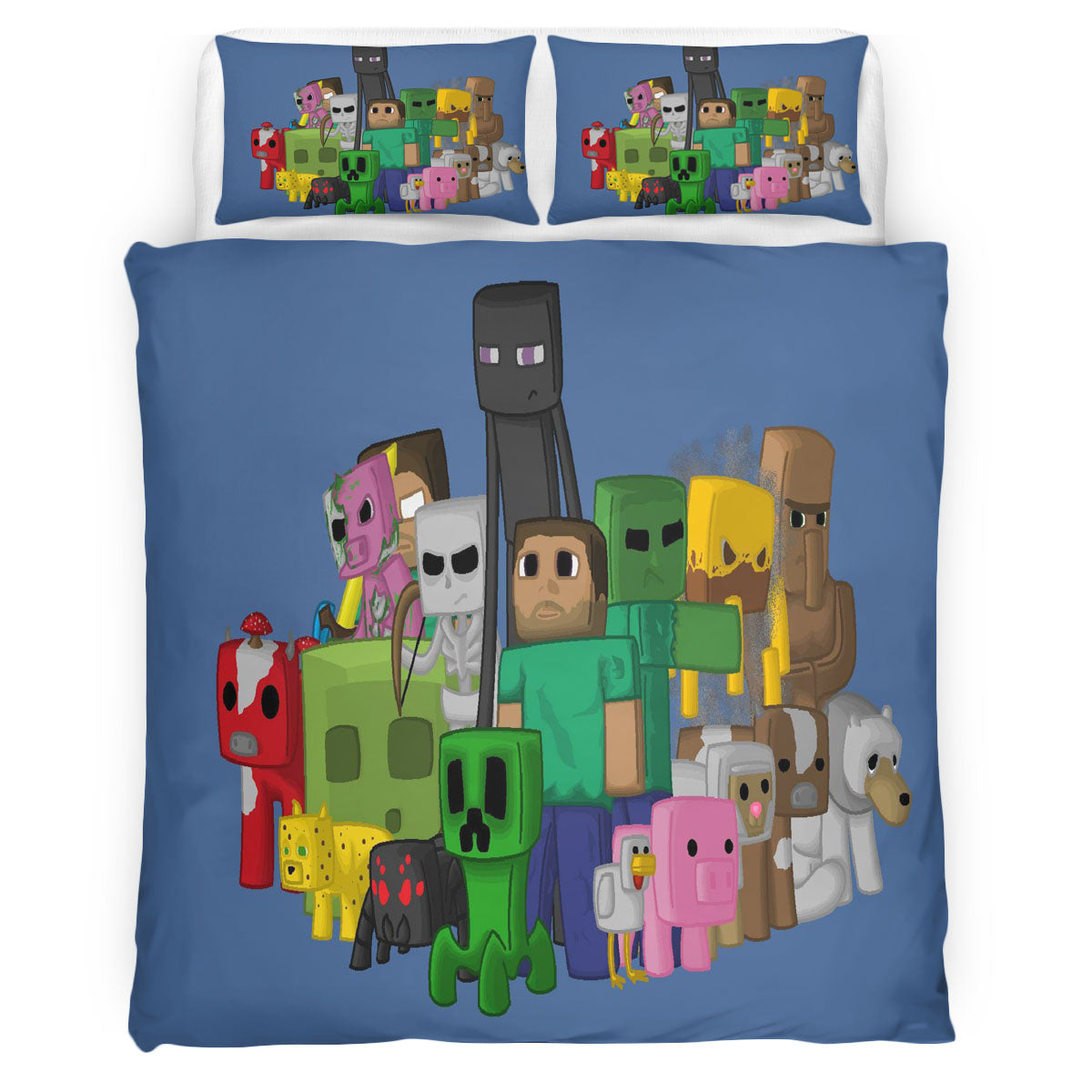 Minecraft 111 Bettwäsche Bettbezug Kissenbezug