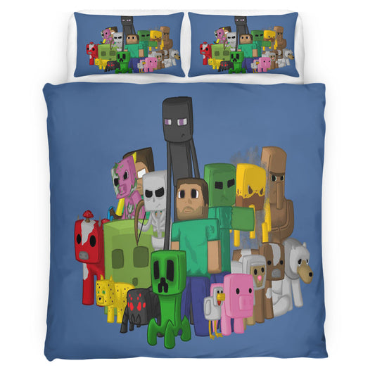 Minecraft 111 Bettwäsche Bettbezug Kissenbezug