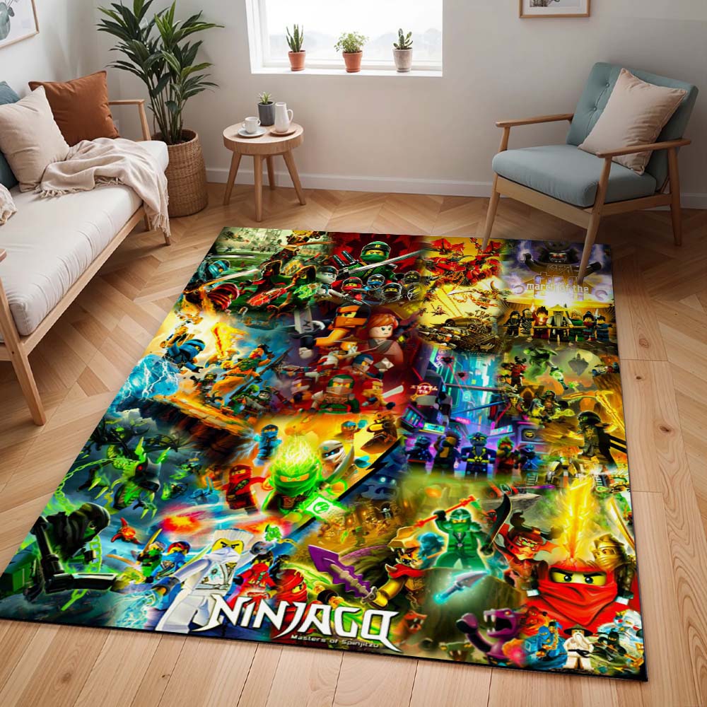 Ninjago Alle Charaktere Kampf 1016 Teppich