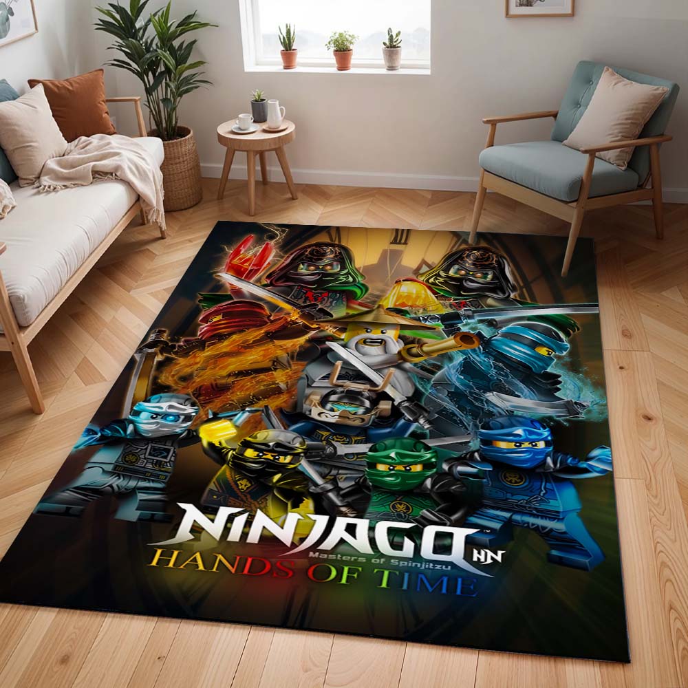 Ninjago Hände der Zeit Alle Charaktere Lloyd Jay Kai Zane Nya Cole Meister Wu Teppich
