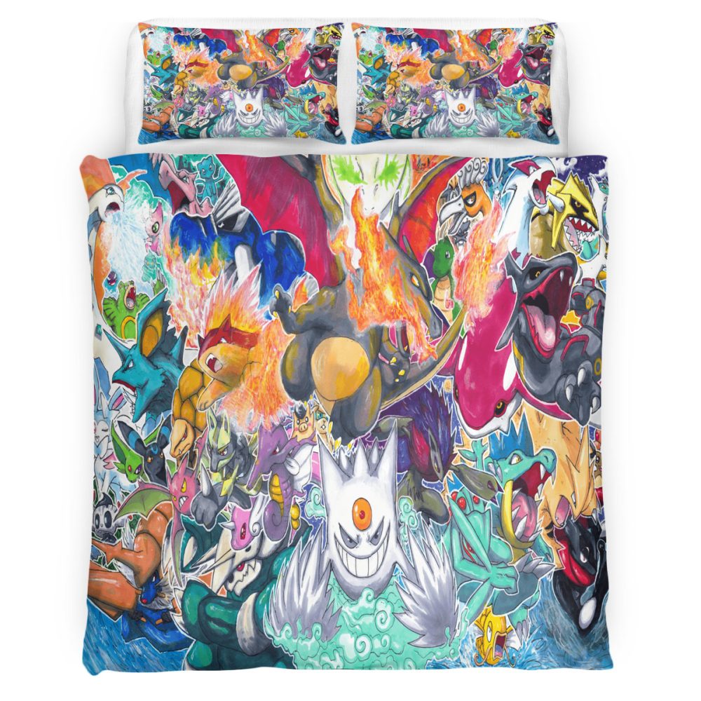 Pokemon 104 Bettwäsche Bettbezug Kissenbezug