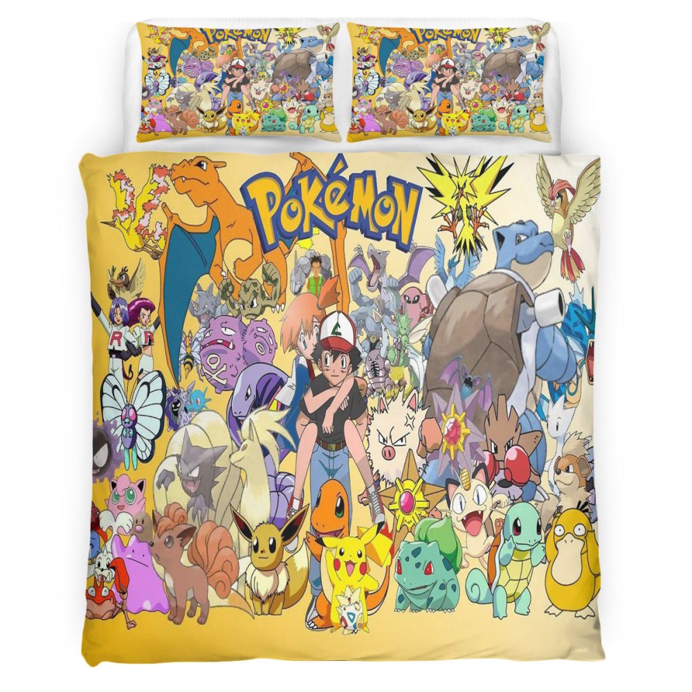 Pokemon 110 Bettwäsche Bettbezug Kissenbezug