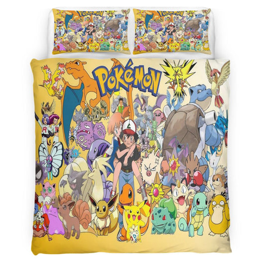 Pokemon 110 Bettwäsche Bettbezug Kissenbezug