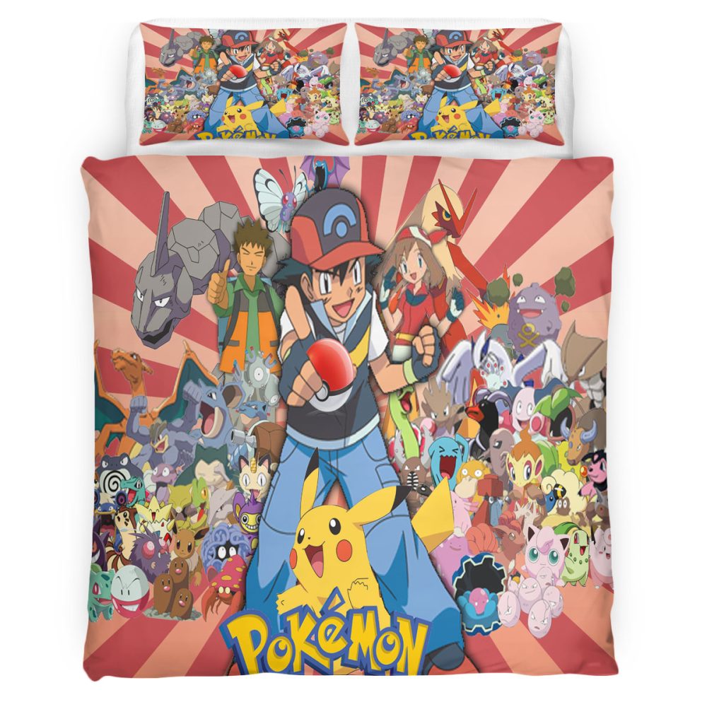 Pokemon 118 Bettwäsche Bettbezug Kissenbezug