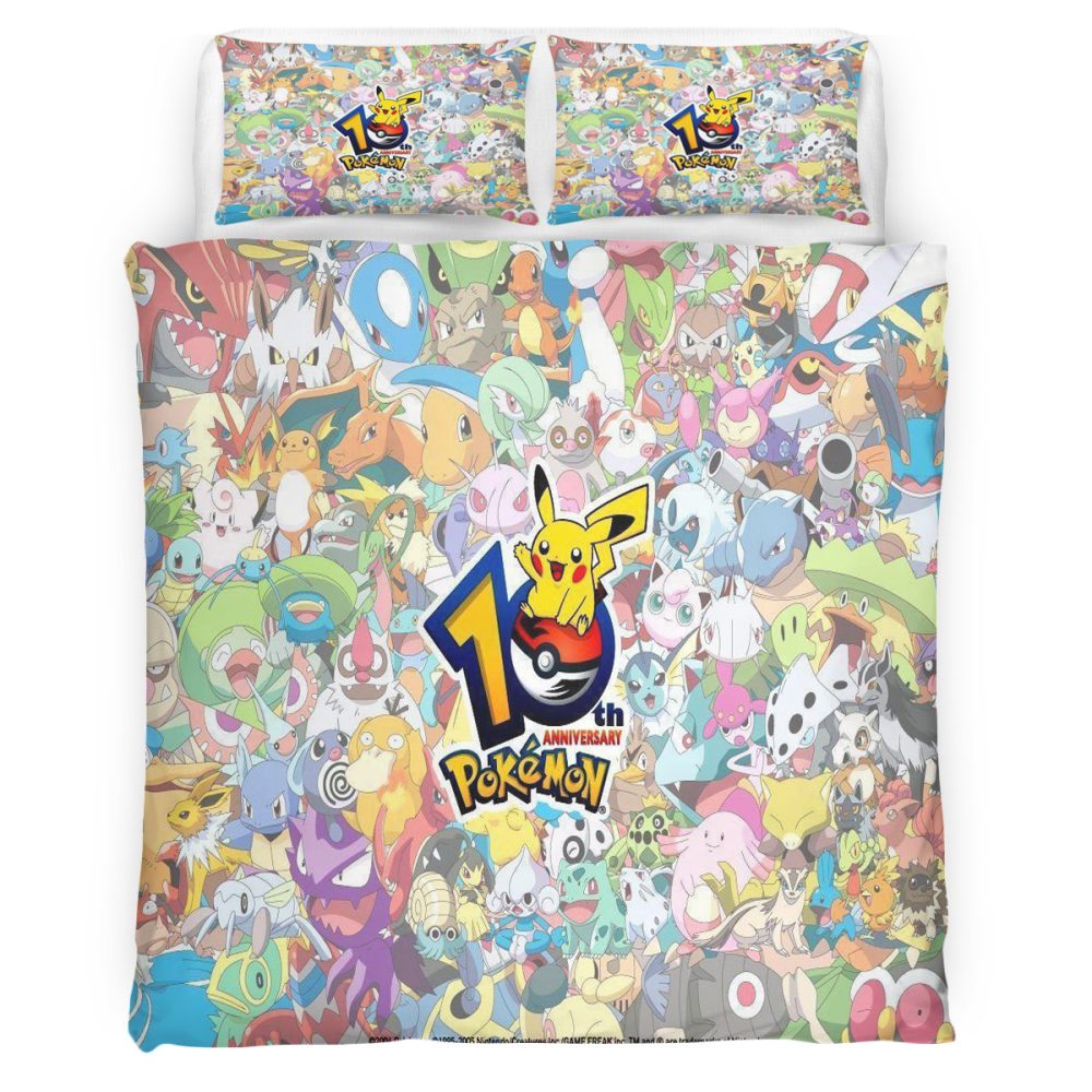 Pokemon 121 Bettwäsche Bettbezug Kissenbezug