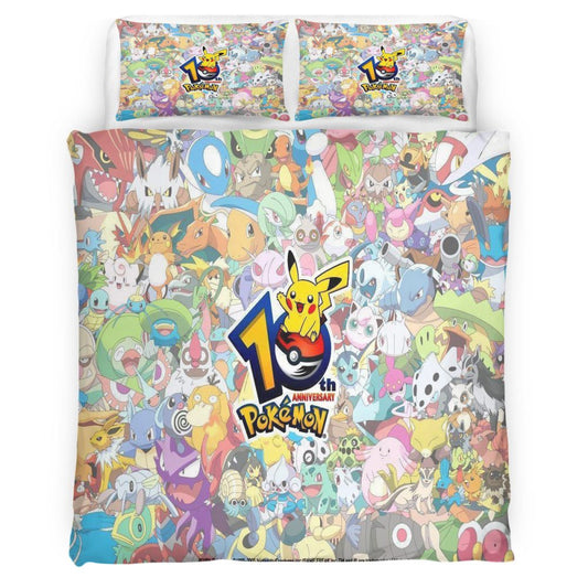 Pokemon 121 Bettwäsche Bettbezug Kissenbezug