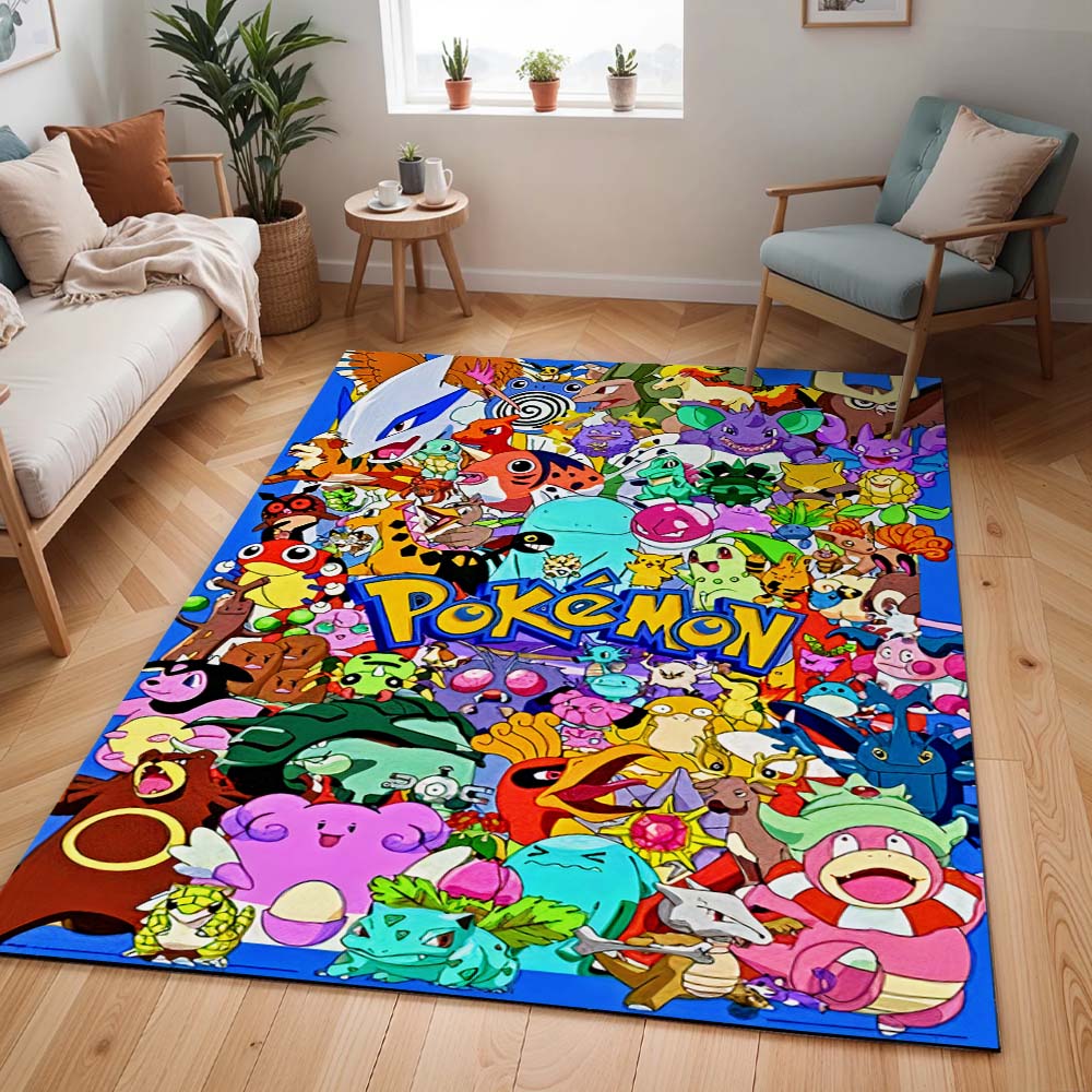 Pokémon Alle Charaktere 3 Teppich