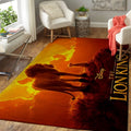 Simba_Mufasa Der Konig Der Lowen Teppich