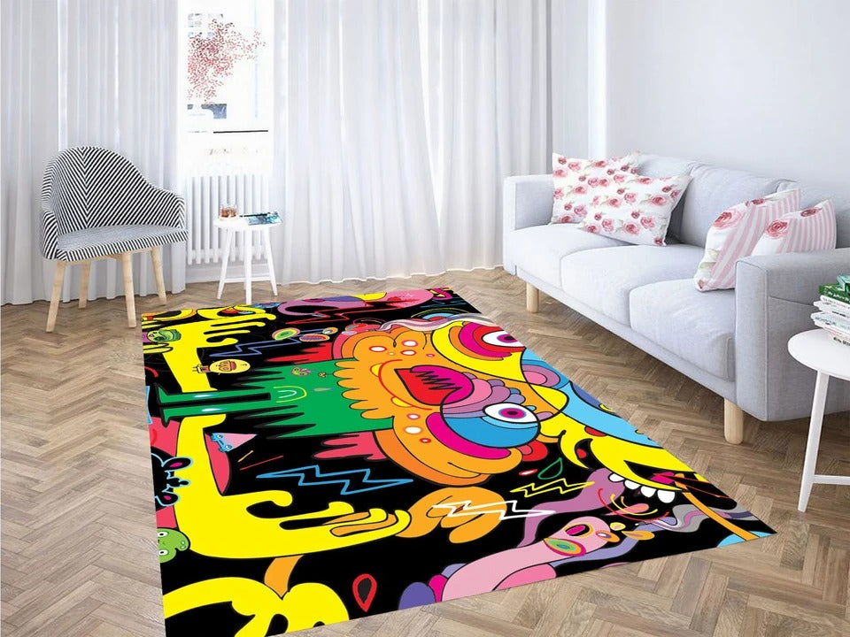 Skateboard Kunst Graffiti Teppiche