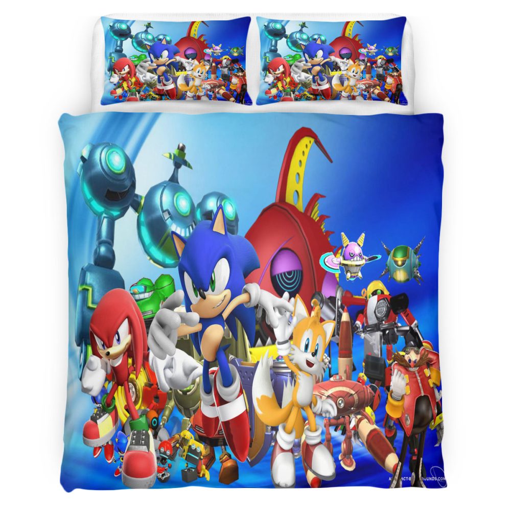 Sonic 101 Bettwäsche Bettbezug Kissenbezug