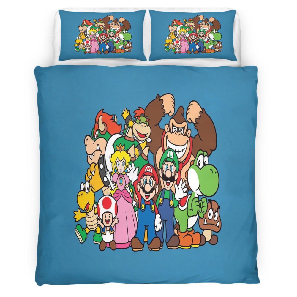 Super Mario 101 Bettwäsche Bettbezug Kissenbezug