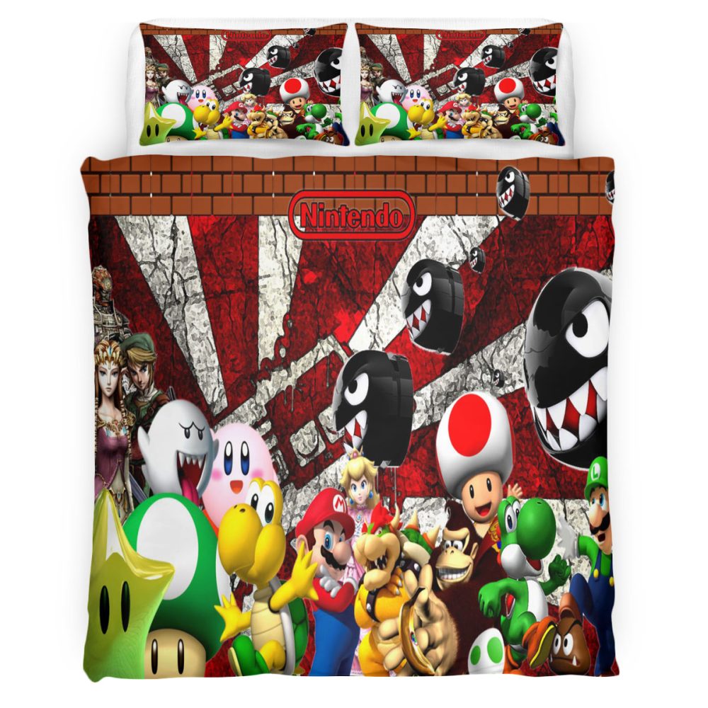 Super Mario 103 Bettwäsche Bettbezug Kissenbezug