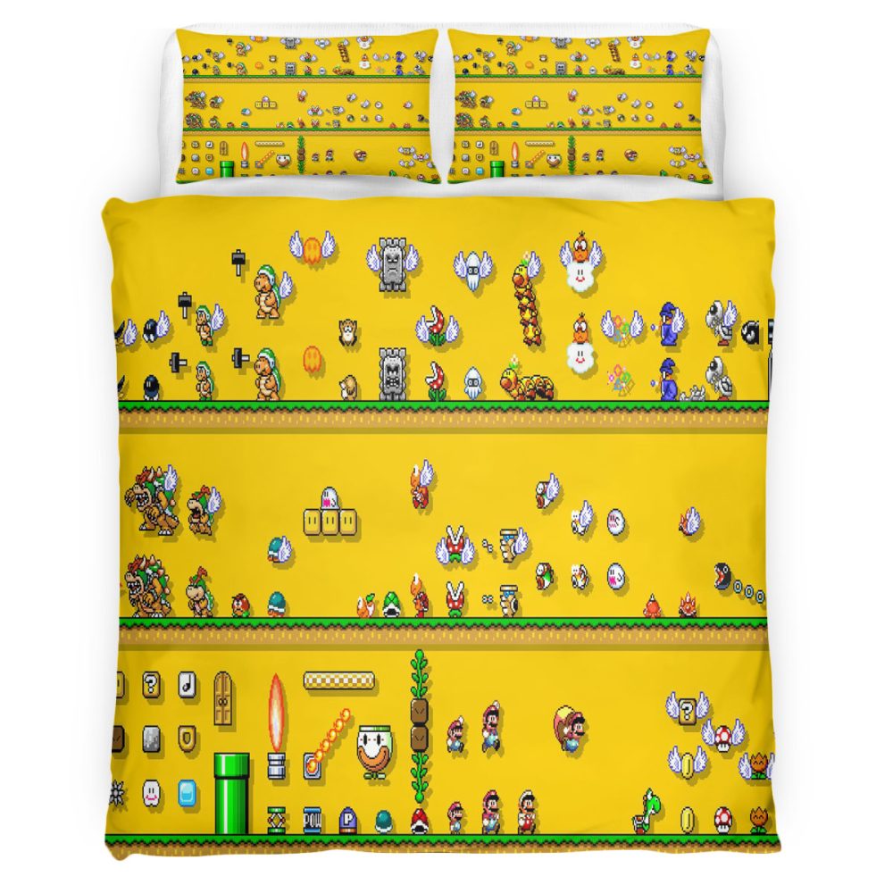 Super Mario 104 Bettwäsche Bettbezug Kissenbezug