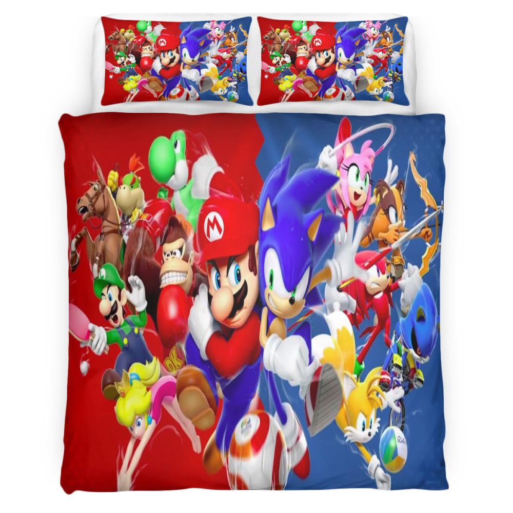 Super Mario 105 Bettwäsche Bettbezug Kissenbezug