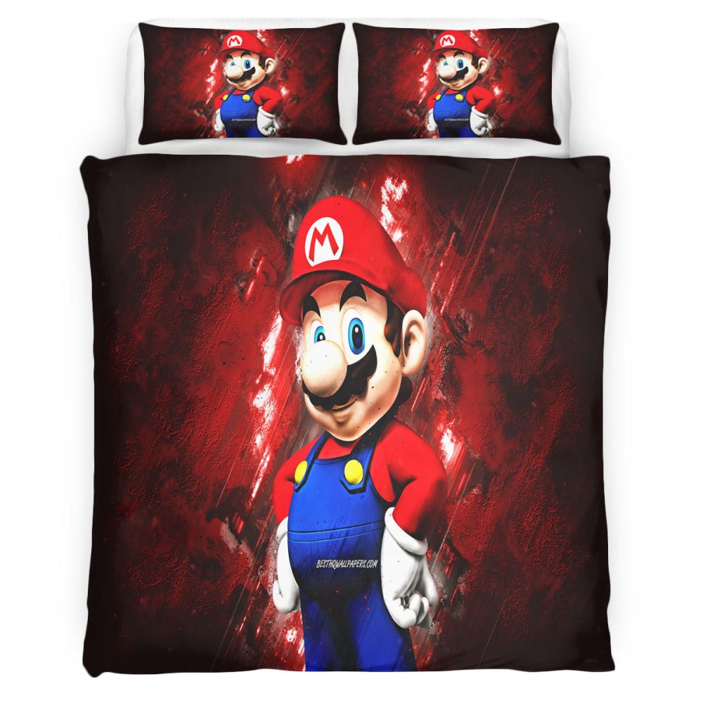 Super Mario 110 Bettwäsche Bettbezug Kissenbezug