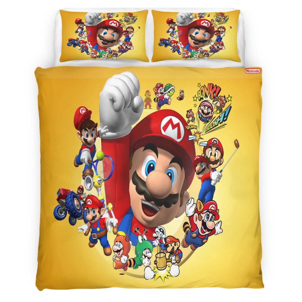 Super Mario 111 Bettwäsche Bettbezug Kissenbezug