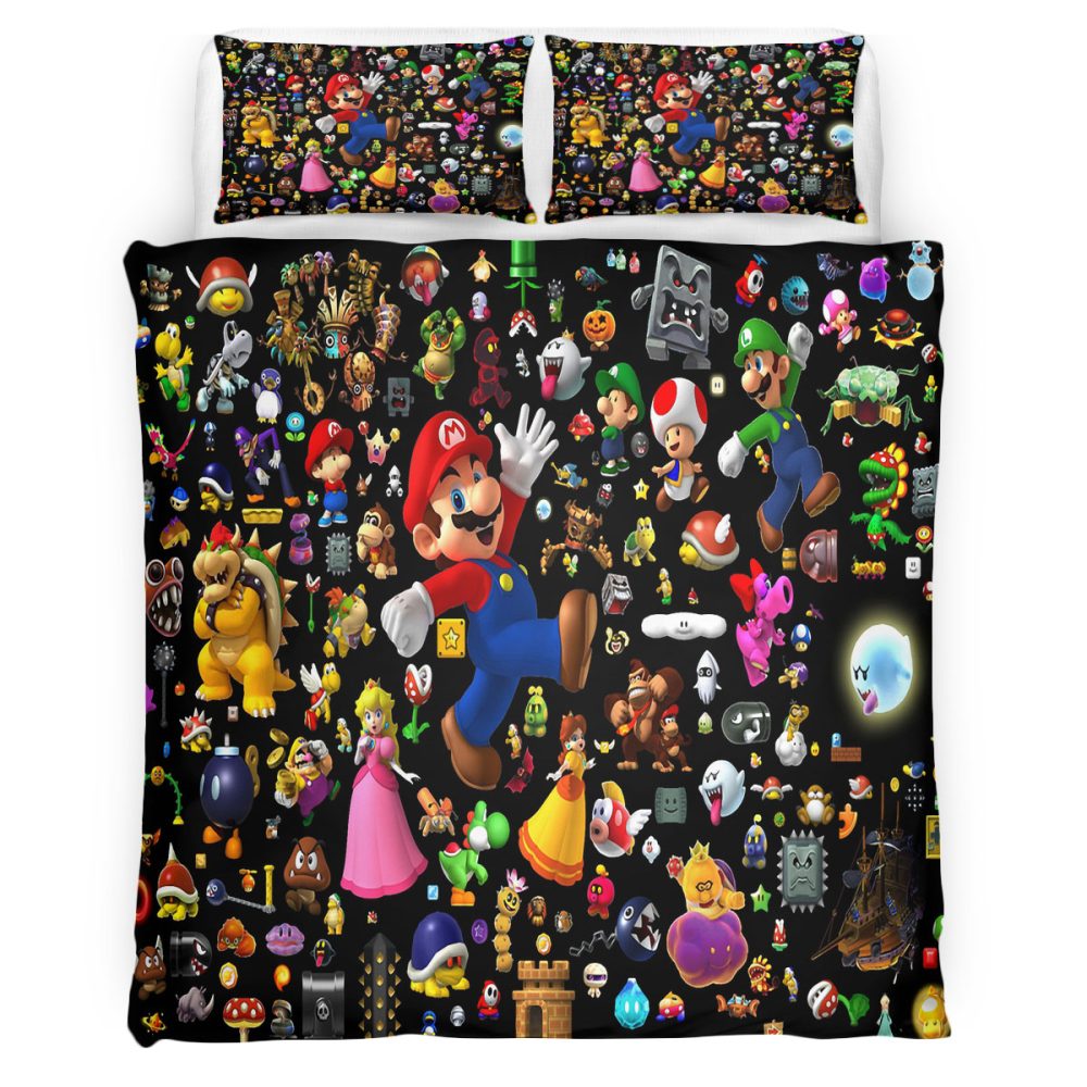 Super Mario 119 Bettwäsche Bettbezug Kissenbezug
