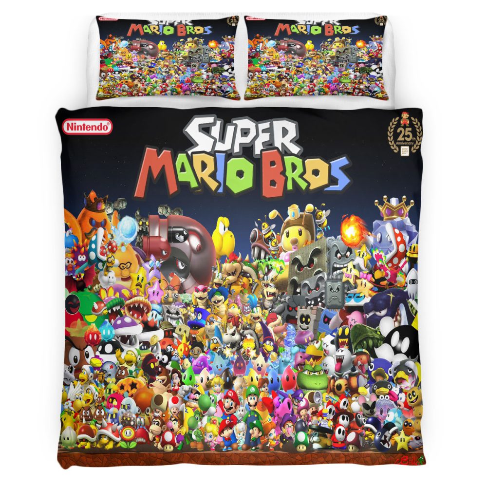 Super Mario 126 Bettwäsche Bettbezug Kissenbezug