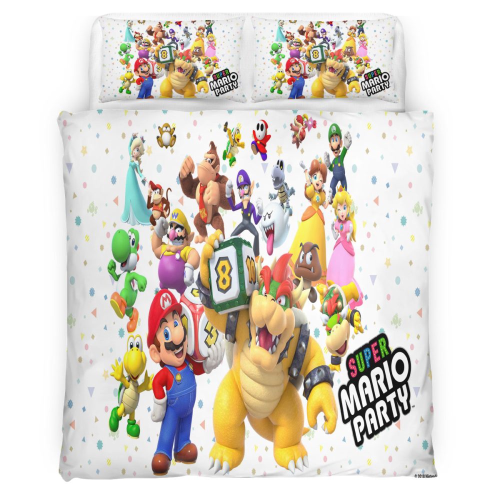Super Mario 130 Bettwäsche Bettbezug Kissenbezug