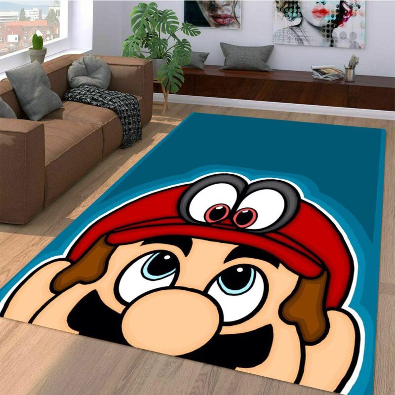 Super Mario Nahaufnahme Teppich