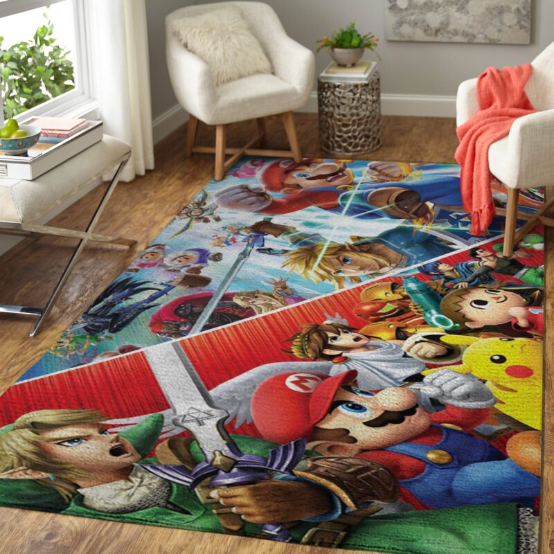 Super Smash Bros Characters Spiel Teppich 2