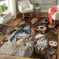 Tim Burton Charaktere Halloween Teppich 1