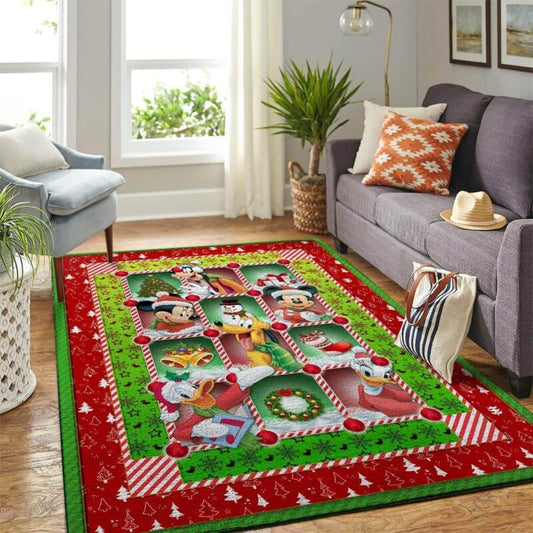 Weihnachten Von Disney Zeichentrickfiguren Teppich
